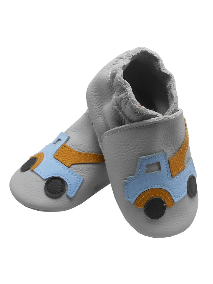 Yalion Leder-Krabbelschuhe 