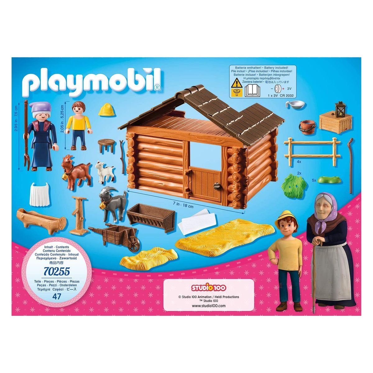 Playmobil® Spielwelt PLAYMOBIL® 70255 - Heidi - Peters Ziegenstall