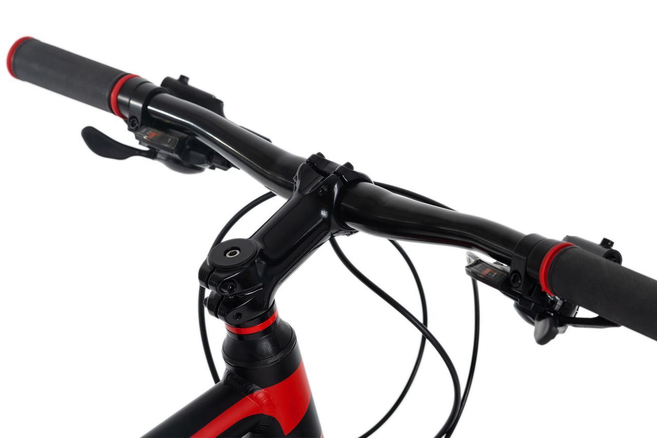 KS Cycling Mountainbike Hardtail 27,5'' Plus Xceed Schwarz-Rot RH 50 cm