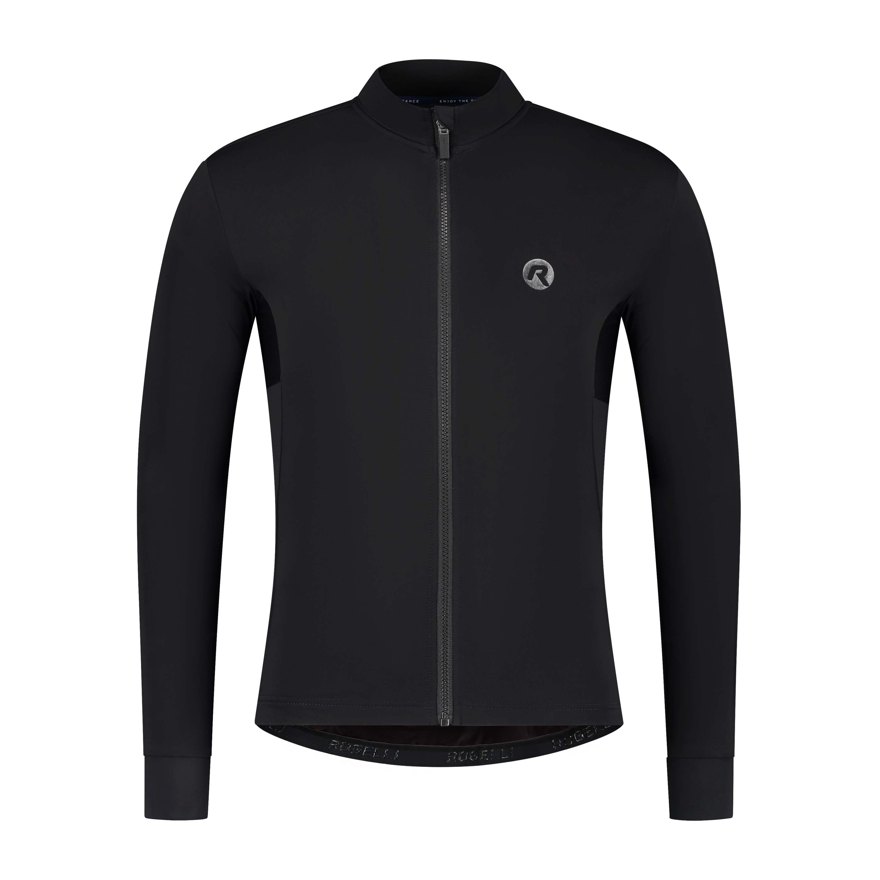 Rogelli Distance Schwarz Herren Radtrikot Langarm