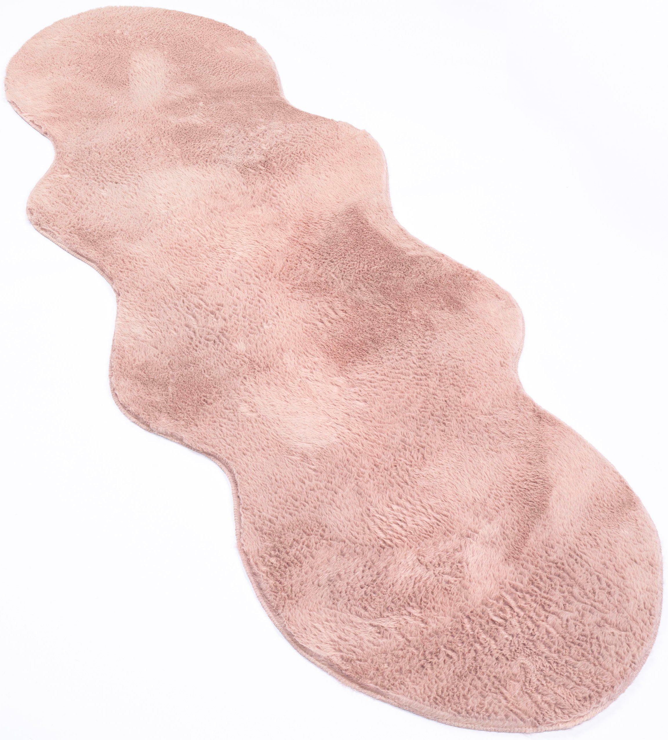 Fellteppich Pelt 640, Paco Home, fellförmig, Höhe: 16 mm, Kunstfell, Uni Farben, sehr weicher Flor