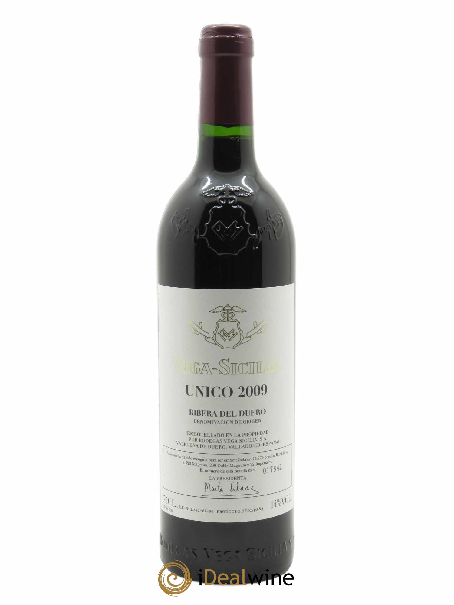 Ribera Del Duero DO Vega Sicilia Unico Famille Alvarez (CBO à partir de 6 bts) 2009 - Lot de 1 Bouteille