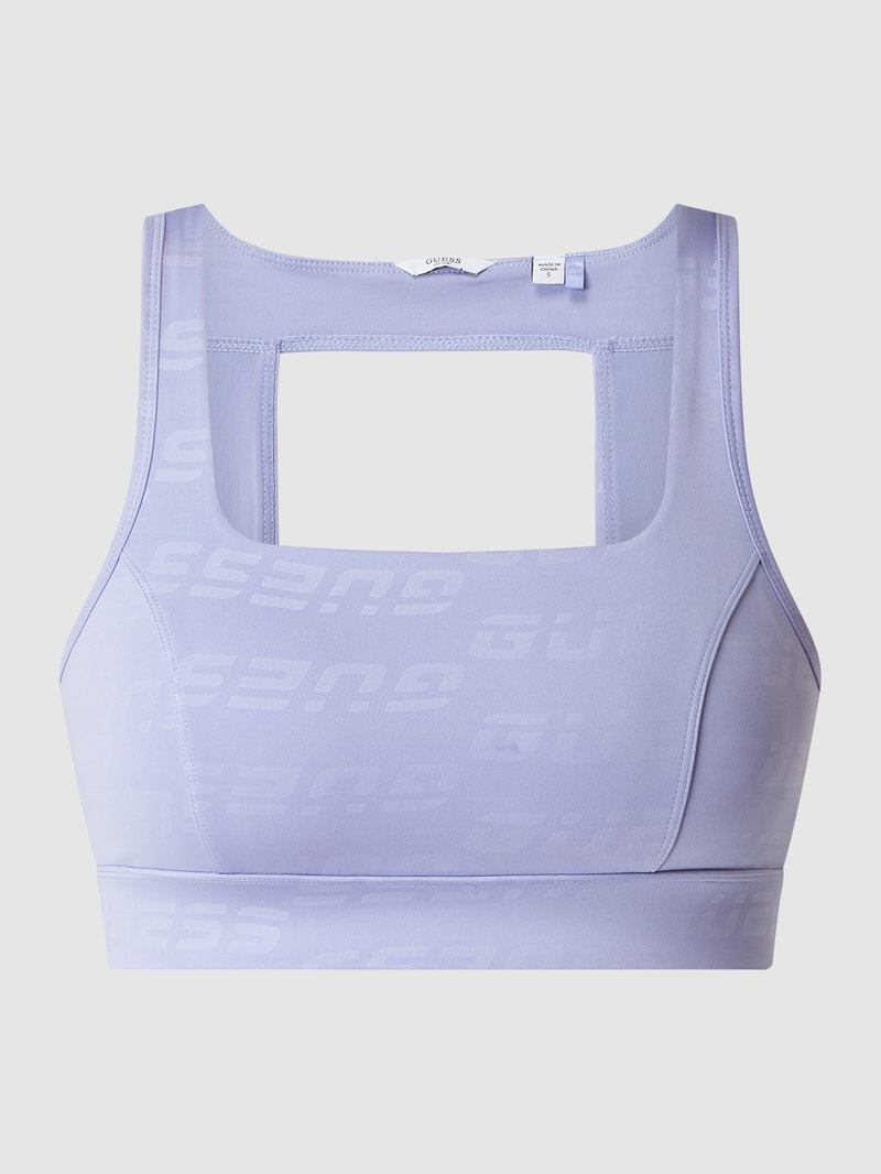 Bustier mit Logo-Muster in purple