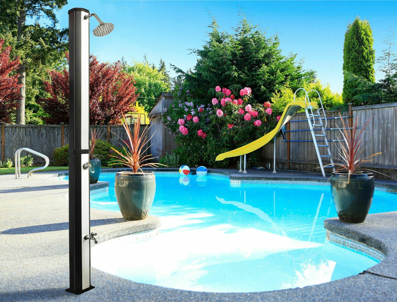 VIESTA Solardusche Gartendusche VSS35FS 35 Liter mit Fußdusche