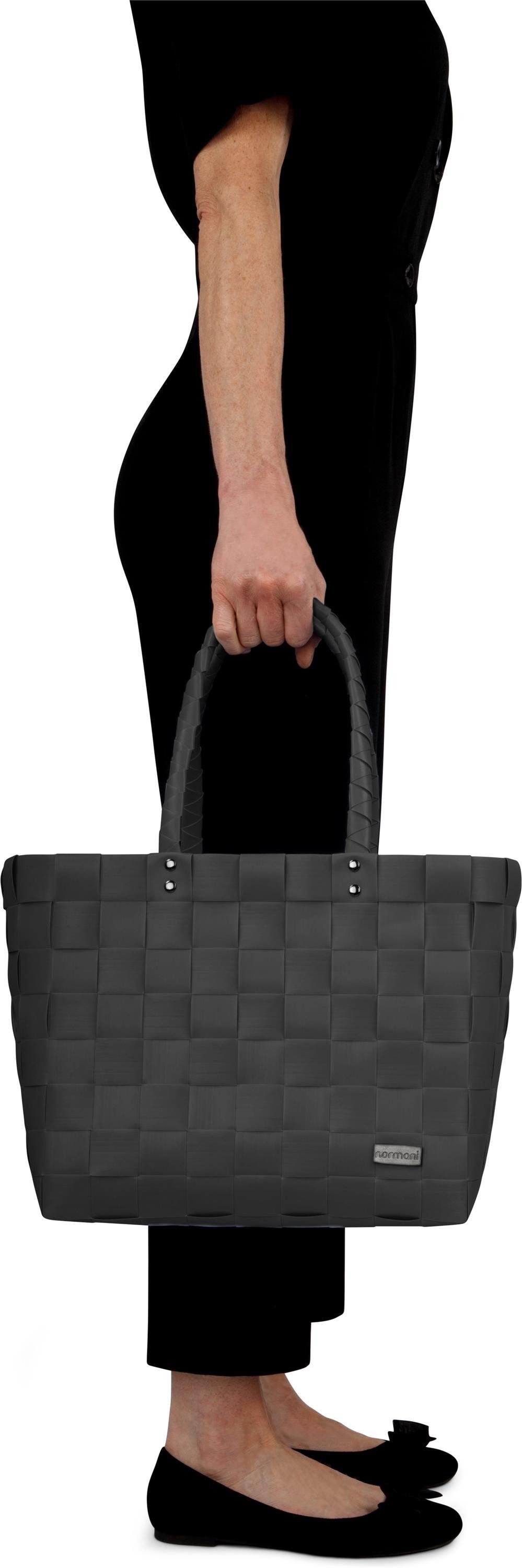 normani Einkaufskorb Einkaufskorb Einkaufstasche aus Kunststoff, 20 l, Flechtkorb aus pflegeleichtem Material