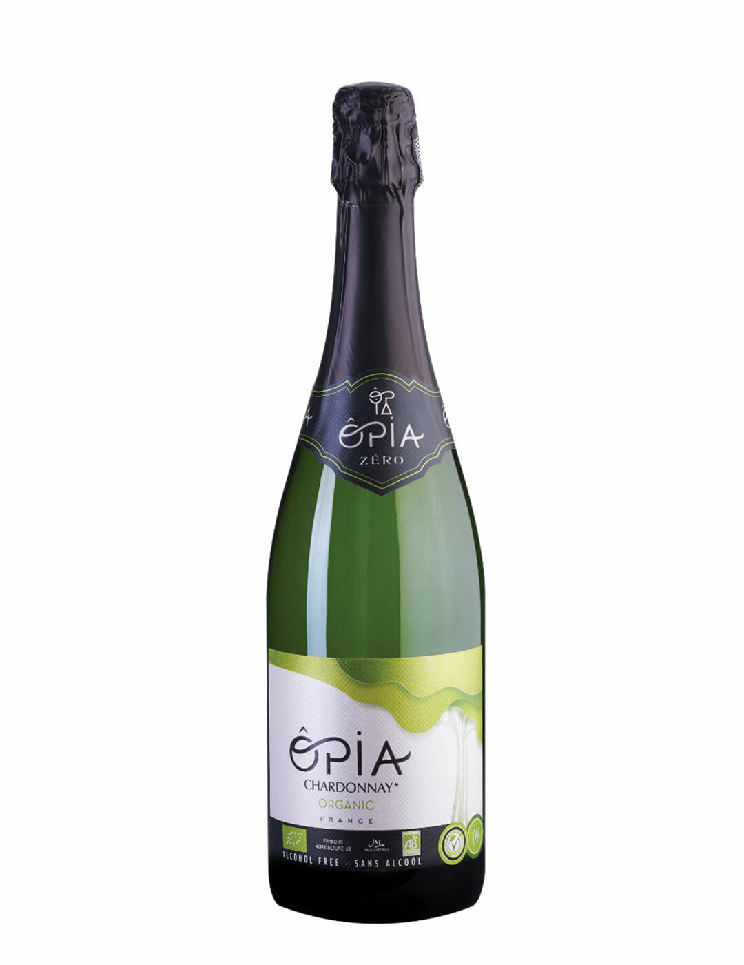 Opia : Chardonnay effervescent biologique sans alcool 0% - Gueule de joie 0° |  75 cl