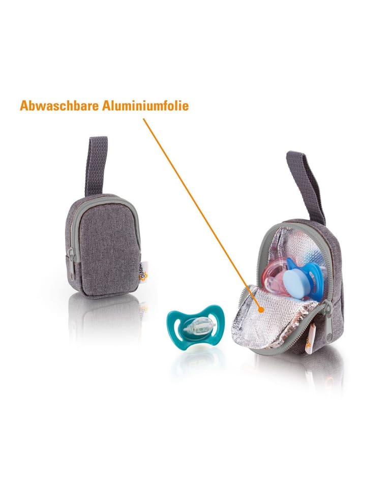 DIAGO Schnullertasche Deluxe - Grau in grau günstig kaufen onesize