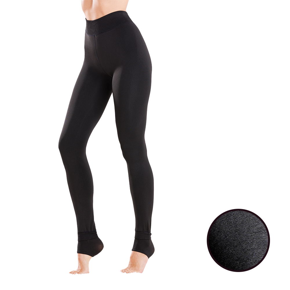 ElleNor Winter-Leggings für Damen, 100 den - mit Fersensteg