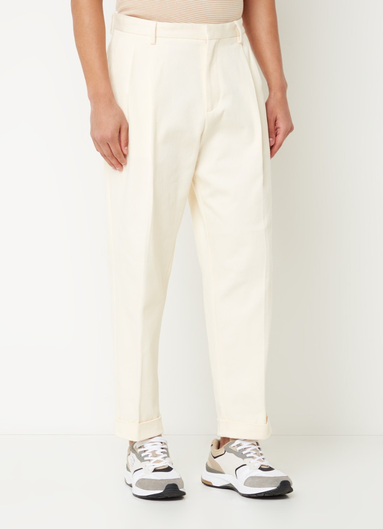 Tommy Hilfiger Tapered fit trousers with side pockets and pleat detail