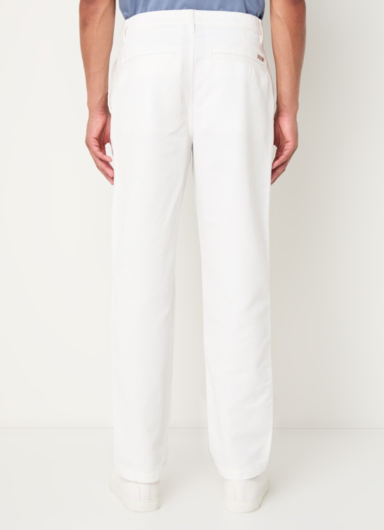 Pantaloni chino Armani Exchange cu croială dreaptă și buzunare laterale