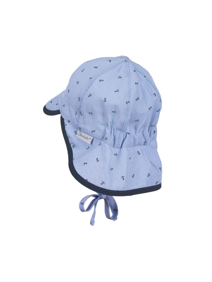 Sterntaler Schirmmütze mit Nackenschutz Anker in himmelblau günstig kaufen