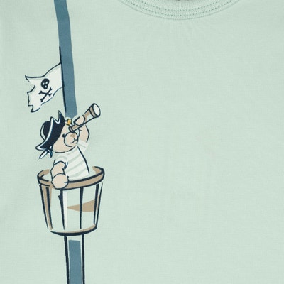 T-Shirt langarm, hellgrün für Jungs