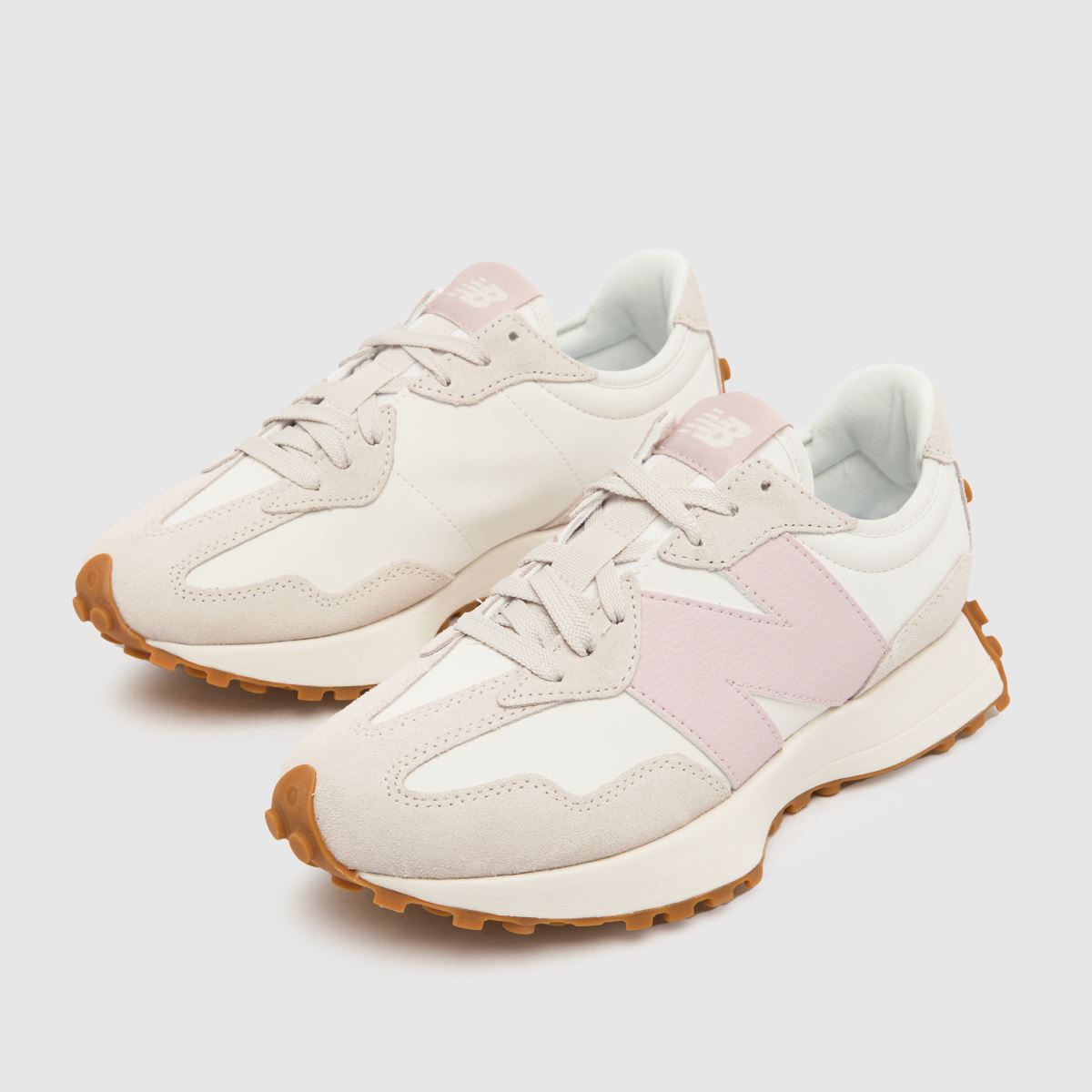 New Balance 327 sportcipő fehér és rózsaszín színben