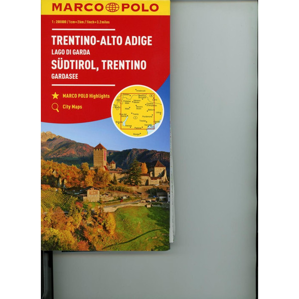MARCO POLO Karte Italien 03. Südtirol, Trentino, Gardasee 1:200 000 - Straßenkarte