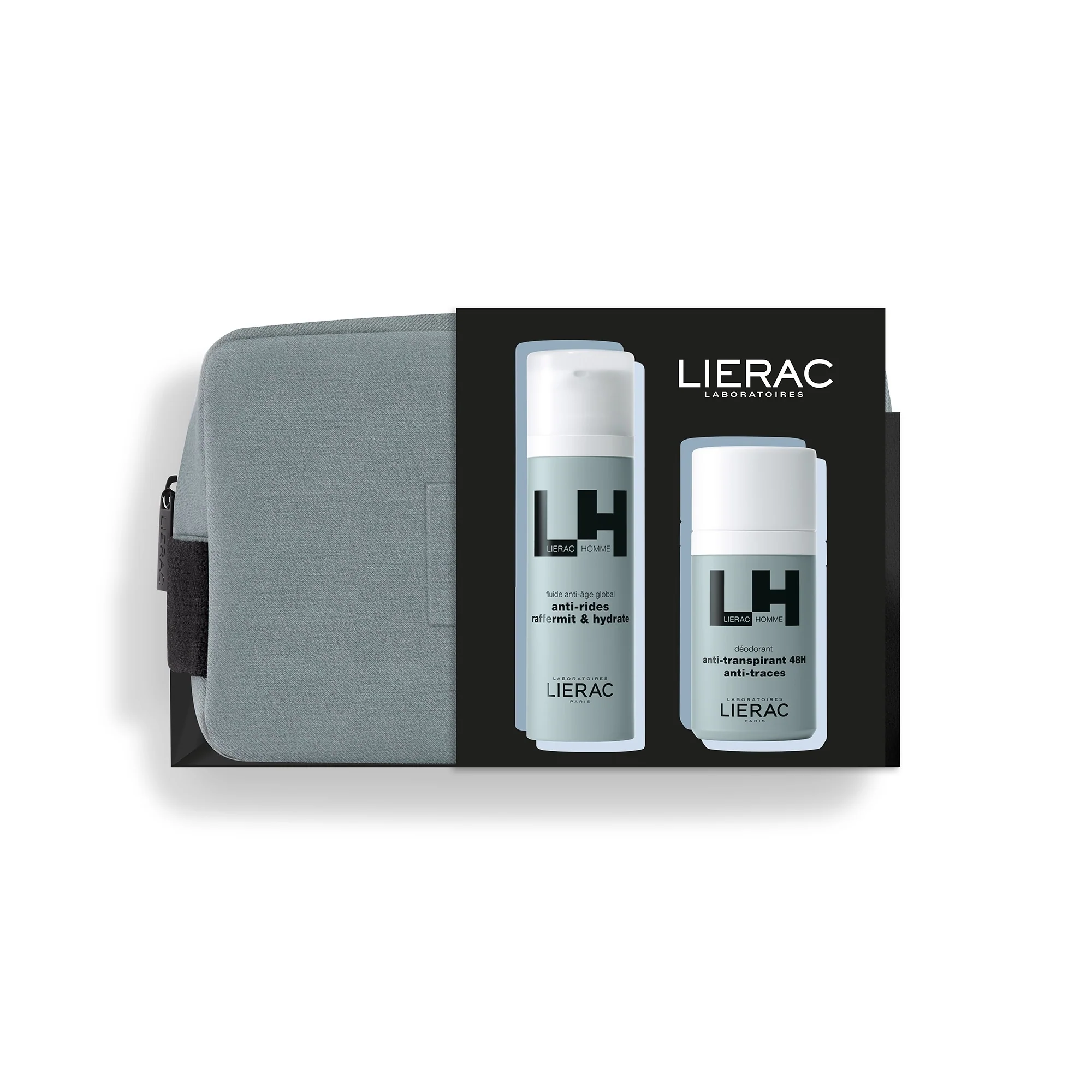 Lierac Homme Global Anti-Aging ajándékszett - Arc- és testápolási ajándékszett