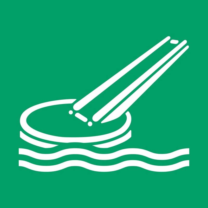 Djois Warnschild Evakuierungsrutsche Klebstoff, einschraubbar PP (Polypropylen) 15 (B) x 0,14 (H) cm 3 Stück
