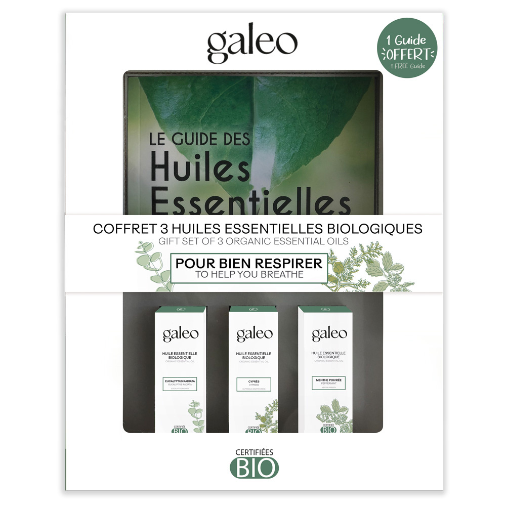 galeo COFFRET 3 HUILES ESSENTIELLES BIOLOGIQUES 