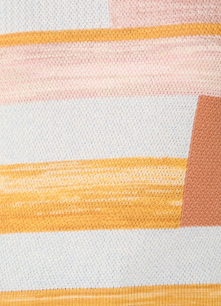 Sessùn Fine knit top with colour blocking