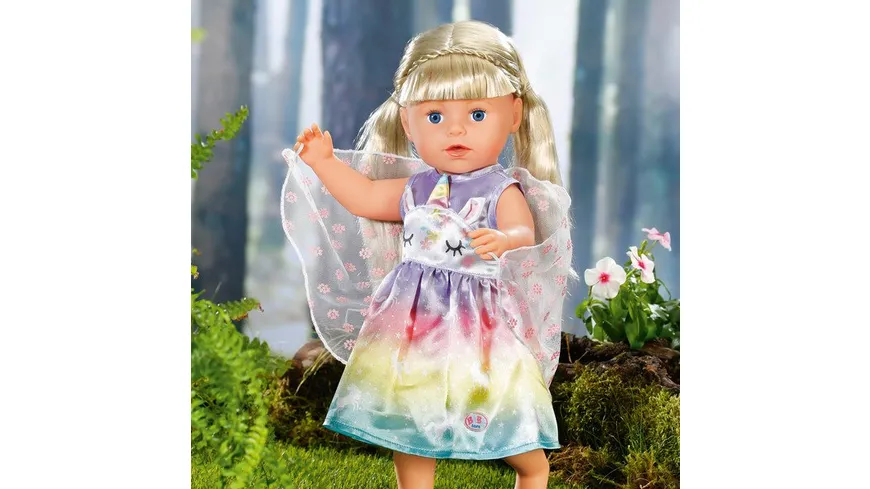 Zapf Creation - BABY born Einhorn Feen Outfit 43cm - Ein zauberhaftes Kleid mit zarten Flügelchen.