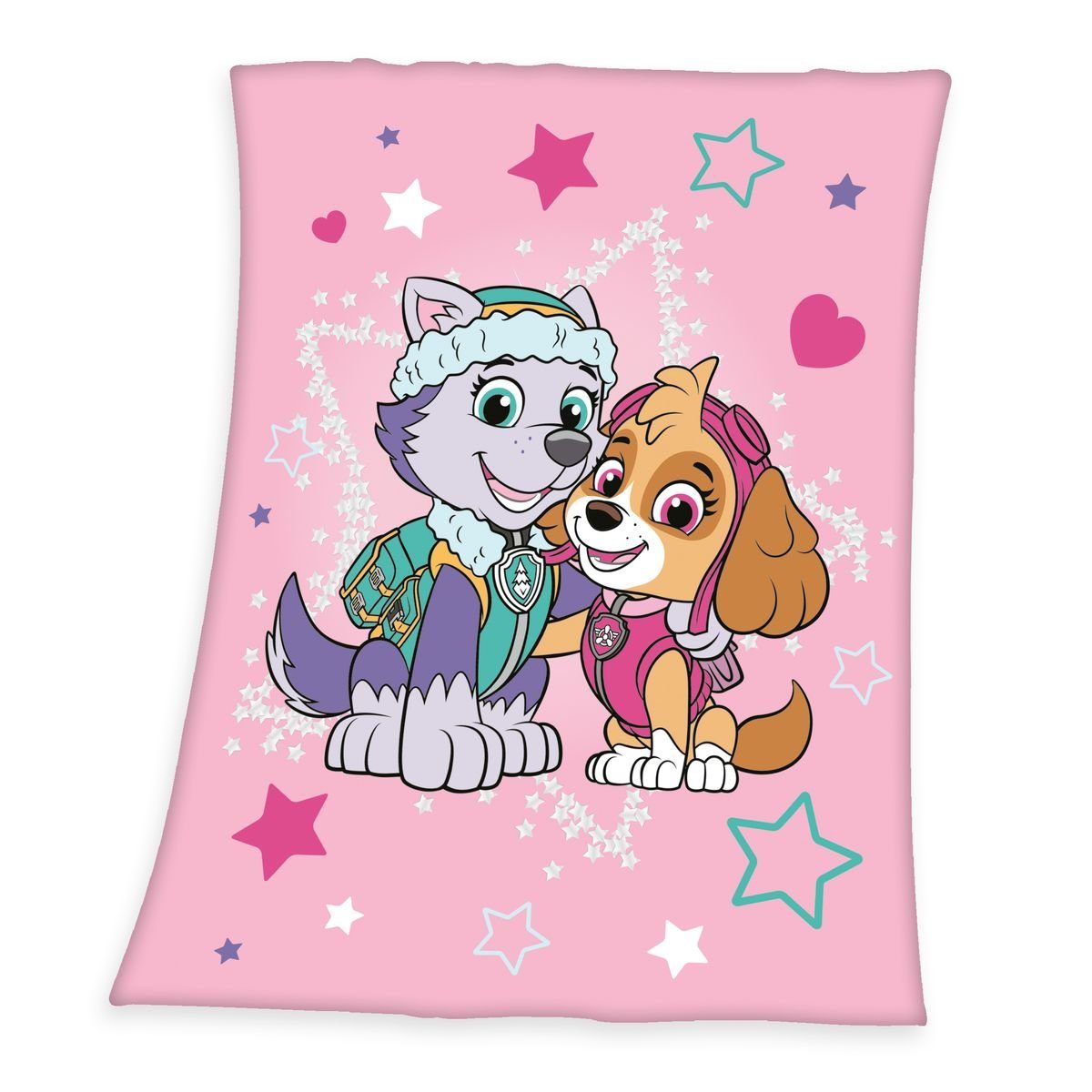 Kinderdecke Kinderdecke 130x170cm Paw Patrol hochwertig bedruckt, Herding, Bequeme Fleecedecke mit tollem Paw Patrol-Motiv