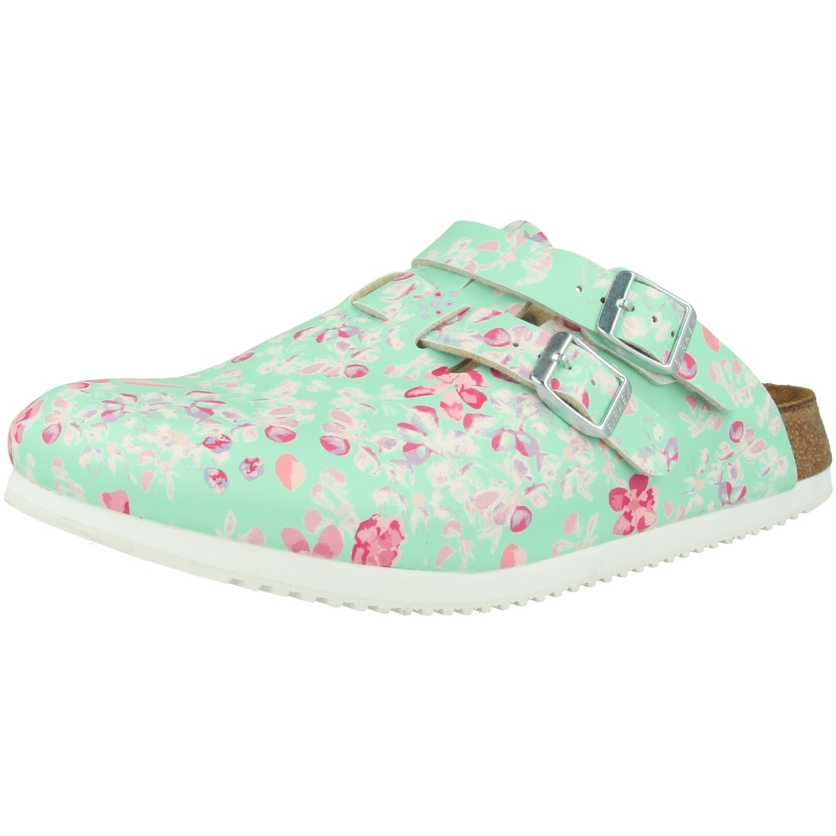 Birkenstock Kay SL Birko-Flor schmal Clogs gruen