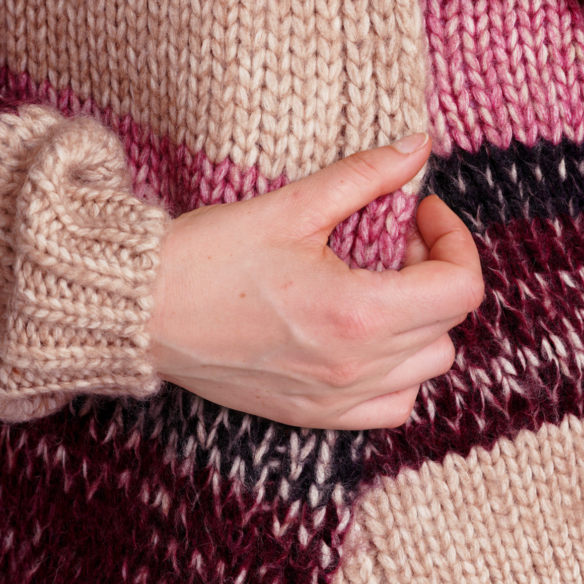 Damen Strickjacke im Streifen-Look