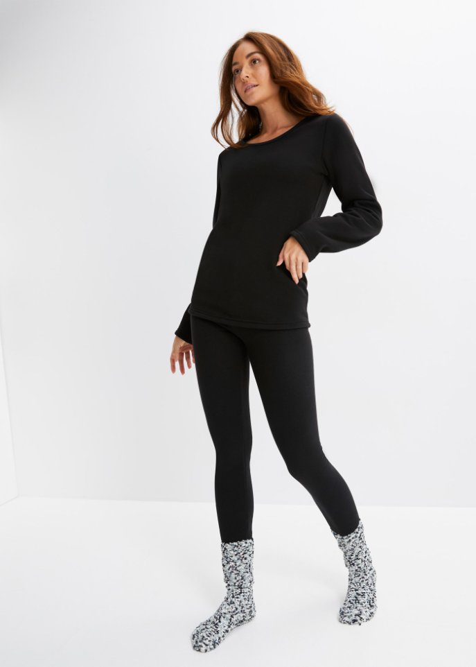 Thermo Funktionsshirt mit Kuschelfleece Futter