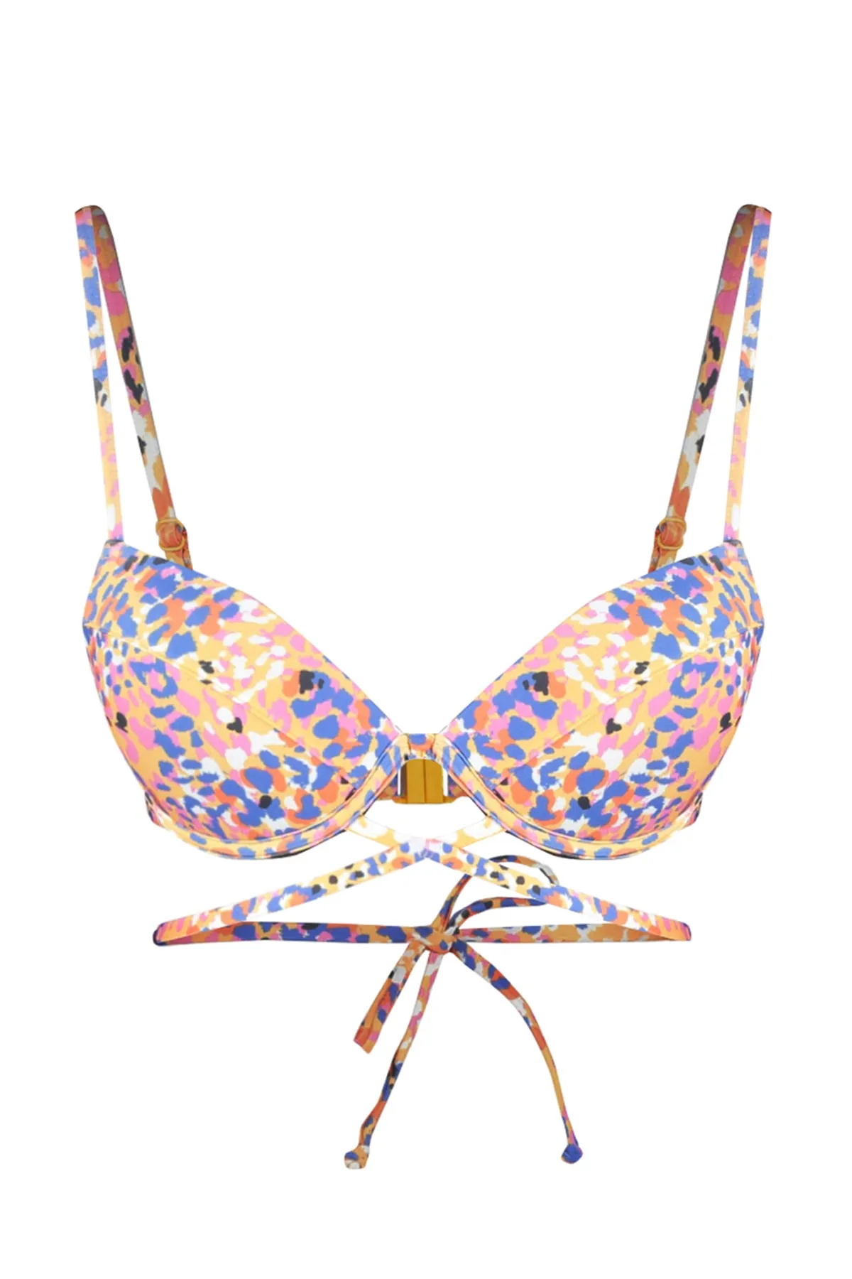 Trendyol Collection  Abstrakt gemustertes Bügel-Bikinioberteil zum Binden TBESS23BU00159