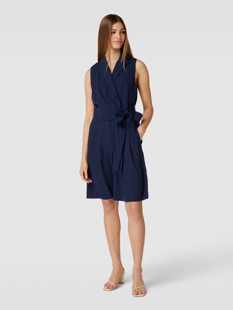 Playsuit in Wickel-Optik Modell 'EMIARA' in marineblau