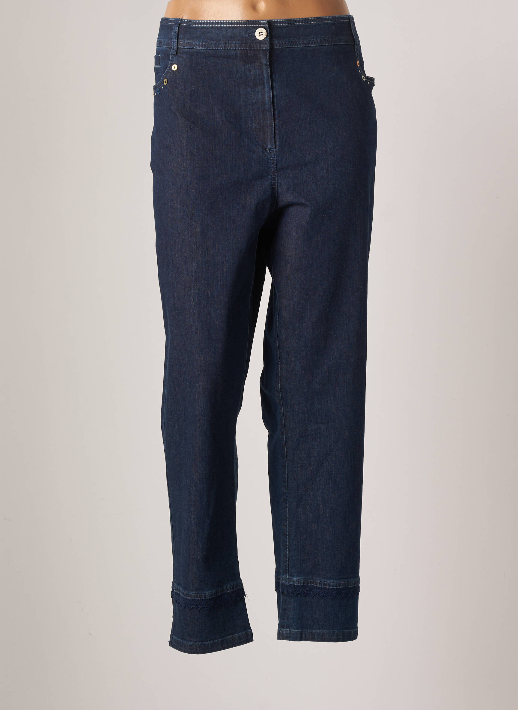 Pause Cafe Jeans Coupe Slim Femme couleur bleu