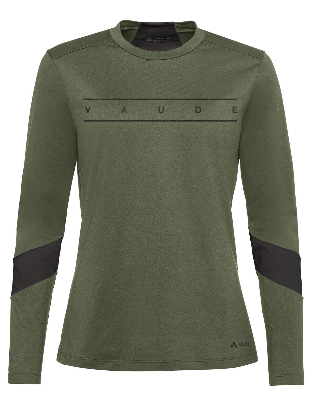 VAUDE Rundhalspullover Women's Qimsa LS Logo Shirt (1-tlg) Green Shape
