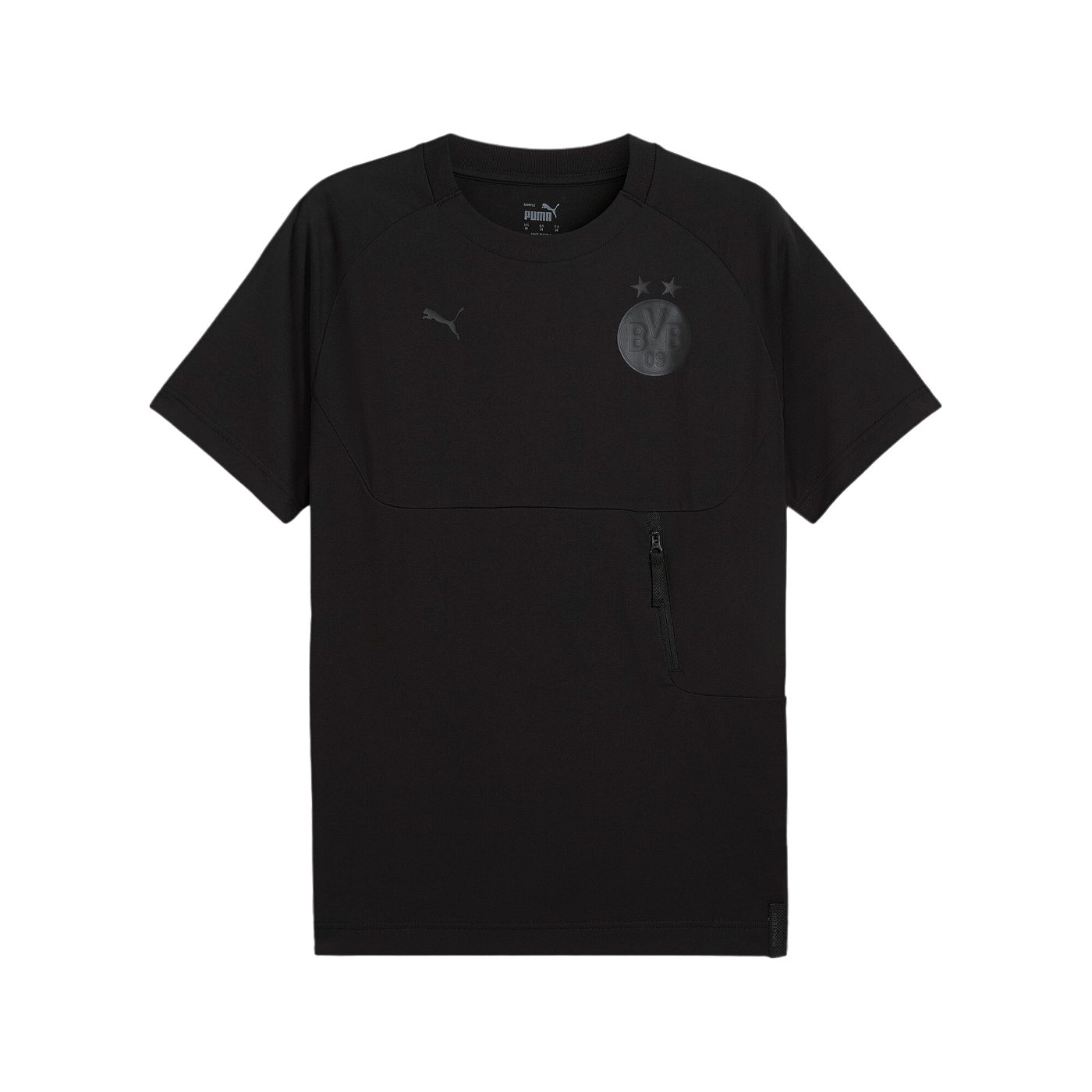 PUMA BVB Dortmund PUMATECH Pocket T-Shirt Schwarz F06