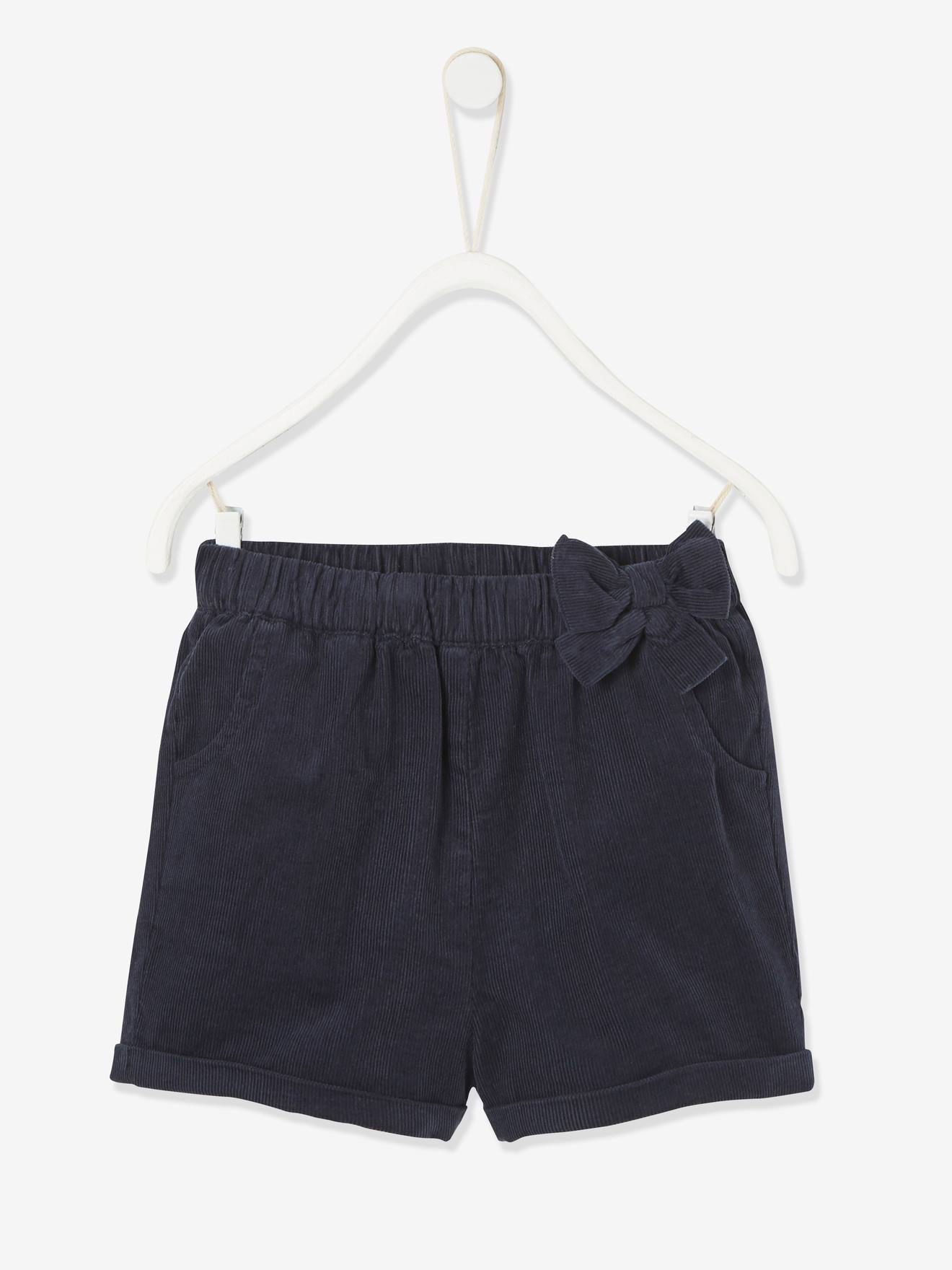 Vertbaudet Mädchen Baby Shorts, gefüttert - dunkelblau