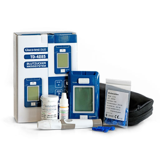 GLUCO TEST DUO Blutzuckermessger.Starterset mg/dl  1 St