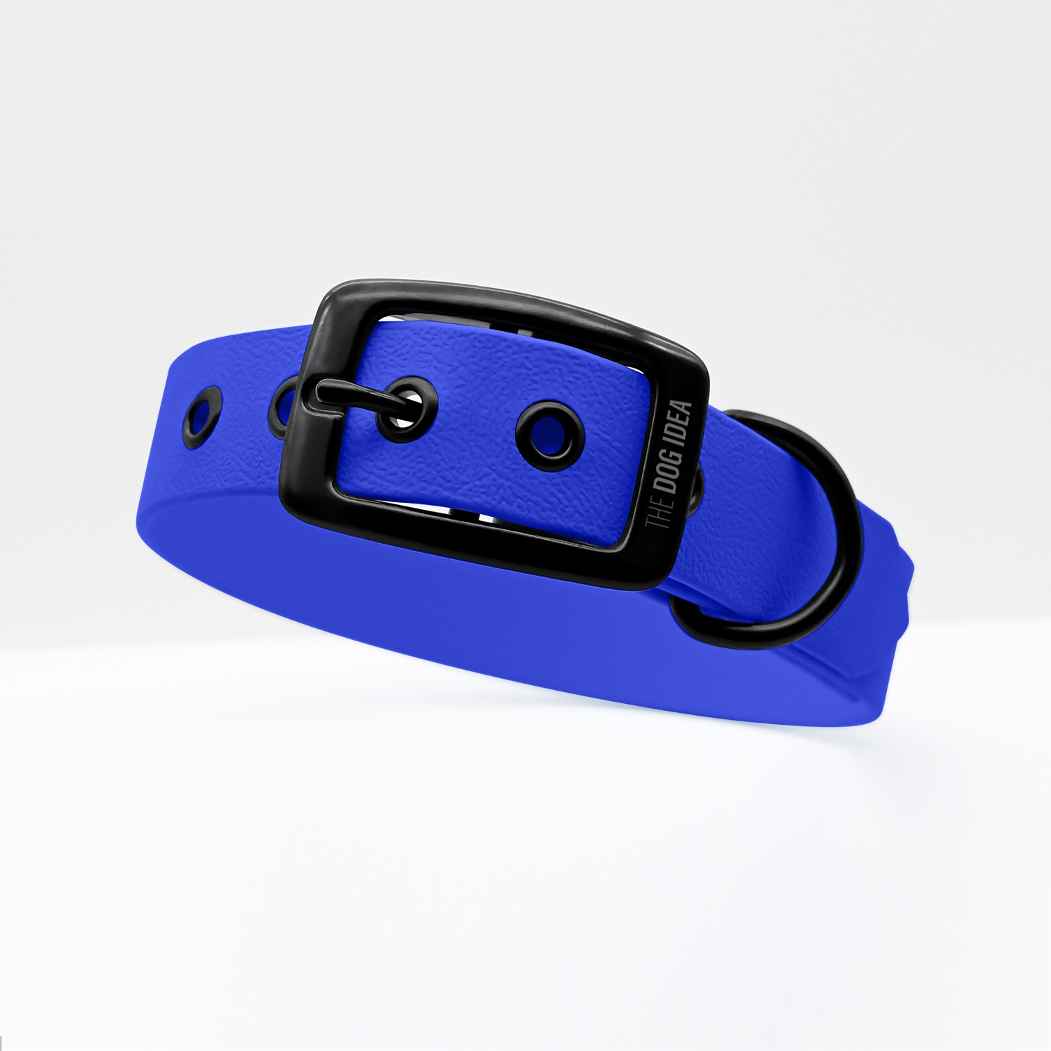 THE DOG IDEA Hundehalsbänder THE DOG IDEA Biothane Halsband Blau Schwarz XXL