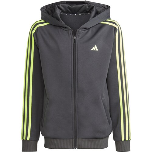 KINDER KAPUZENSWEAT TRAIN ESSENTIALS AEROREADY 3-STREIFEN REGULAR-FIT