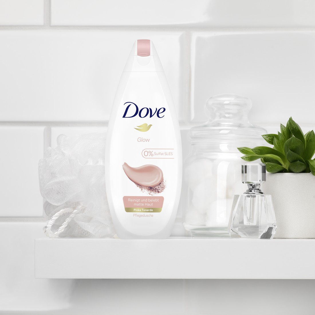 Pflegedusche Glow Mit Pinker Tonerde