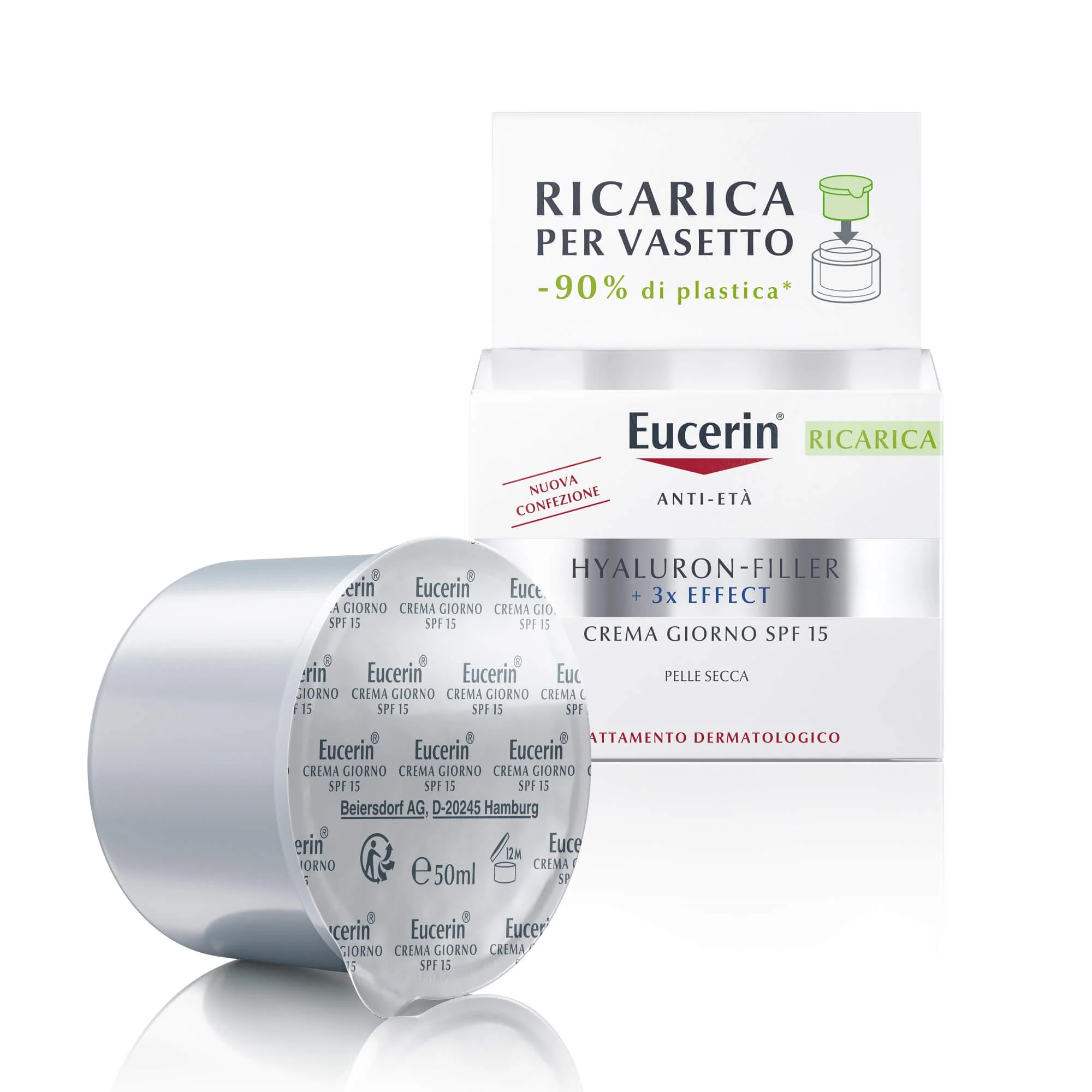 Hyaluron-Filler Refill Hyaluron-Filler +3x Effect дневна крема SPF15 за суву кожу - Дневна крема за лице против бора