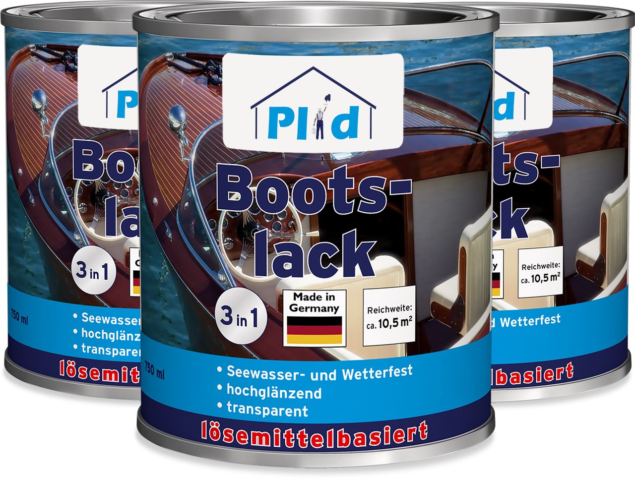 Plid Premium Bootslack Klarlack Parkettlack Holzlack Farblos Farblos