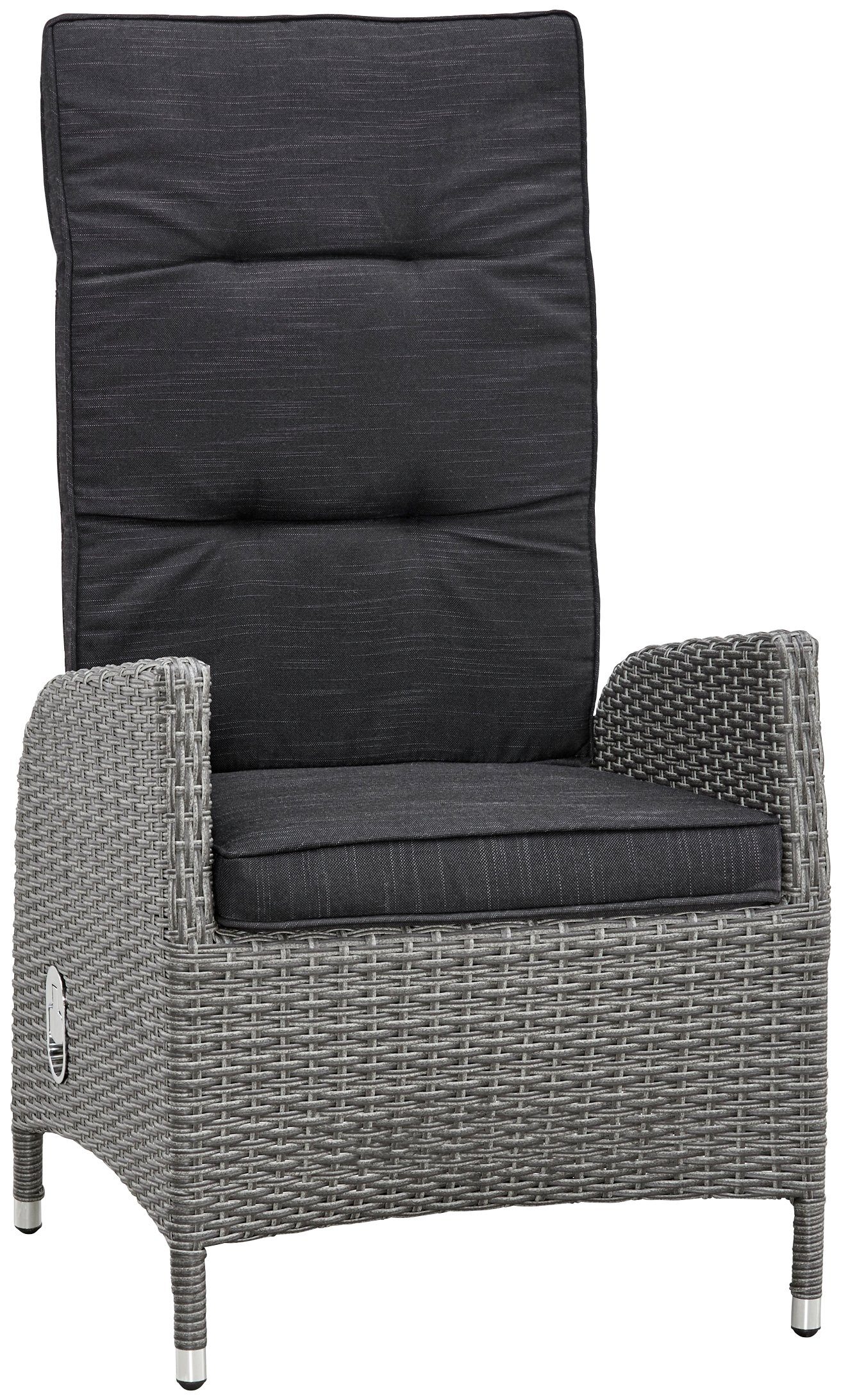 KONIFERA Garten-Essgruppe Brisbane, (13-tlg), 6 Sessel, Rückenlehne verstellbar, Tisch 92x192 cm, Alu/Polyrattan