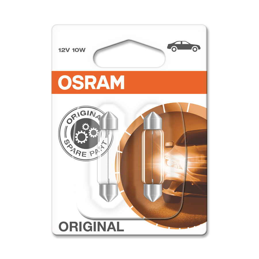 OSRAM 10W Standard Soffittenlampen, 2 Stück - ATU