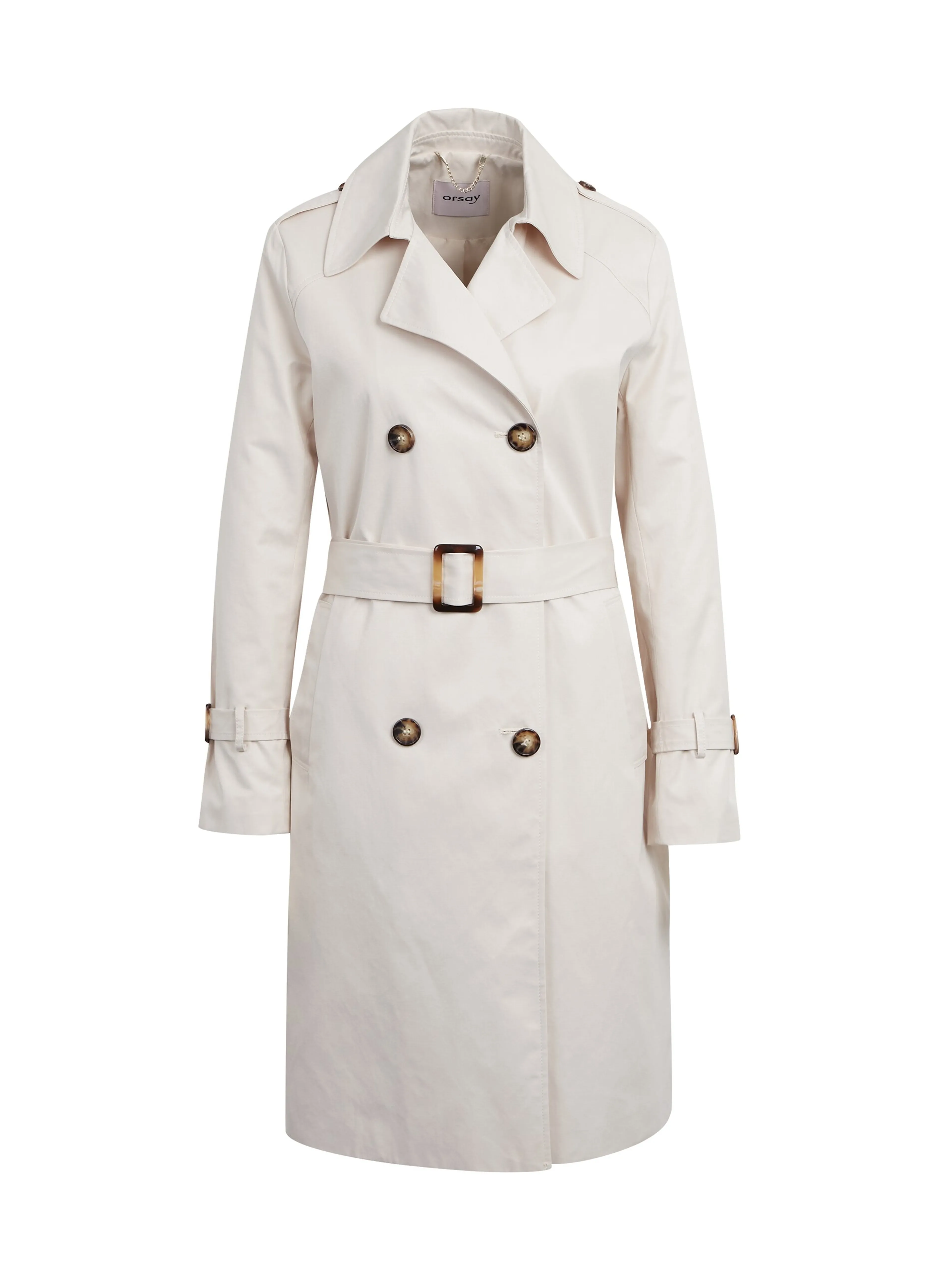 Cremefarbener Damen-Trenchcoat ORSAY