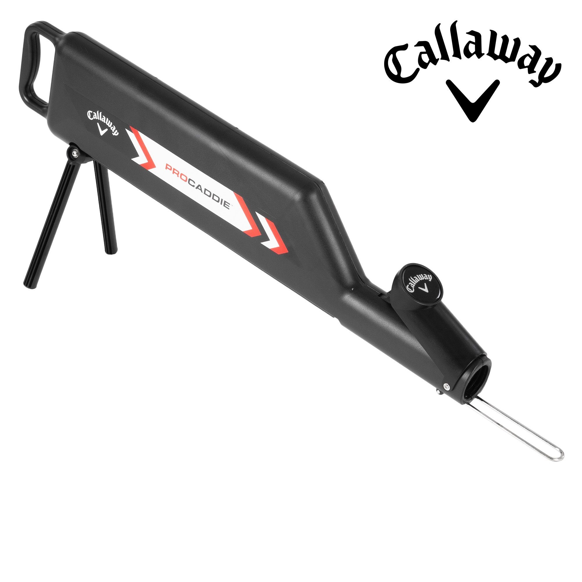 Callaway Golfball Caddie Ball Shagger oder Feeder Ballrückholer Ballsammler Shagger, Polypropylen 85x17,5x25cm Kapazität für 35 Bälle Schwarz