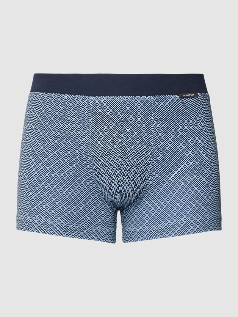 Trunks mit elastischem Bund Modell 'FINE INTERLOCK' in blau