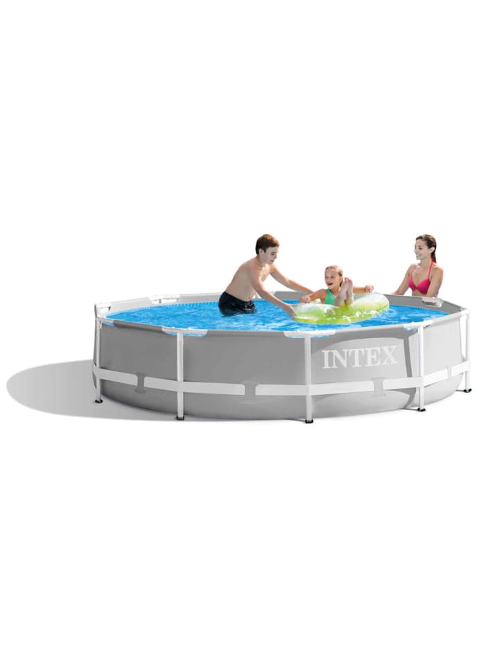 Intex PrismFrame Pool (305x76cm) inkl. GS-Filterpumpe 1250 l/h in grau günstig kaufen onesize