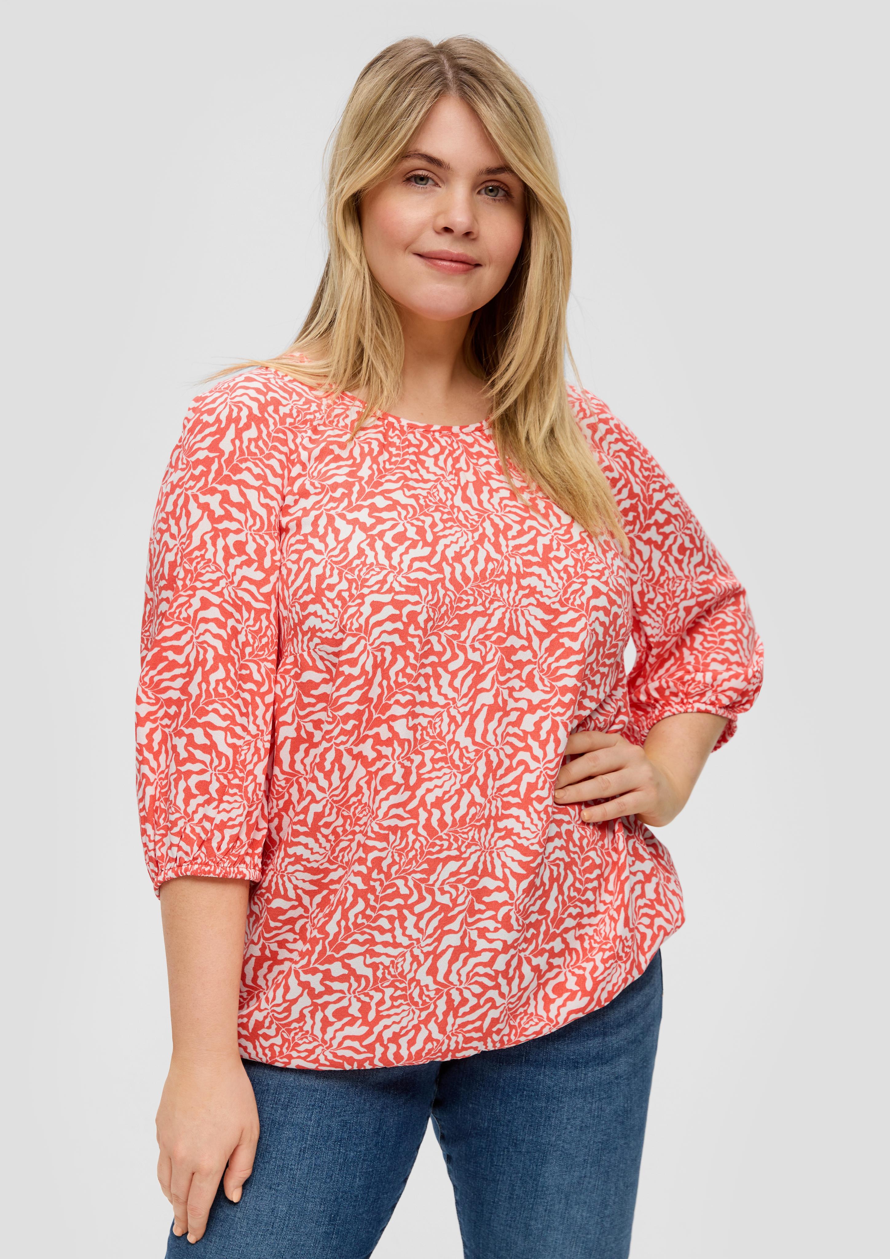 Viskosebluse in O-Shape  2151568-25B1
