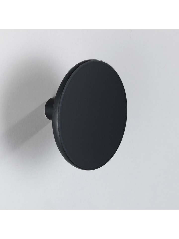 Wenko 2er-Set: Wandhaken ''Melle'' in Schwarz - Ø 8 cm günstig kaufen onesize