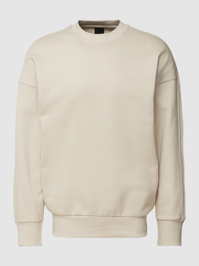 Sweatshirt mit Rundhalsausschnitt Modell 'DAN' in beige