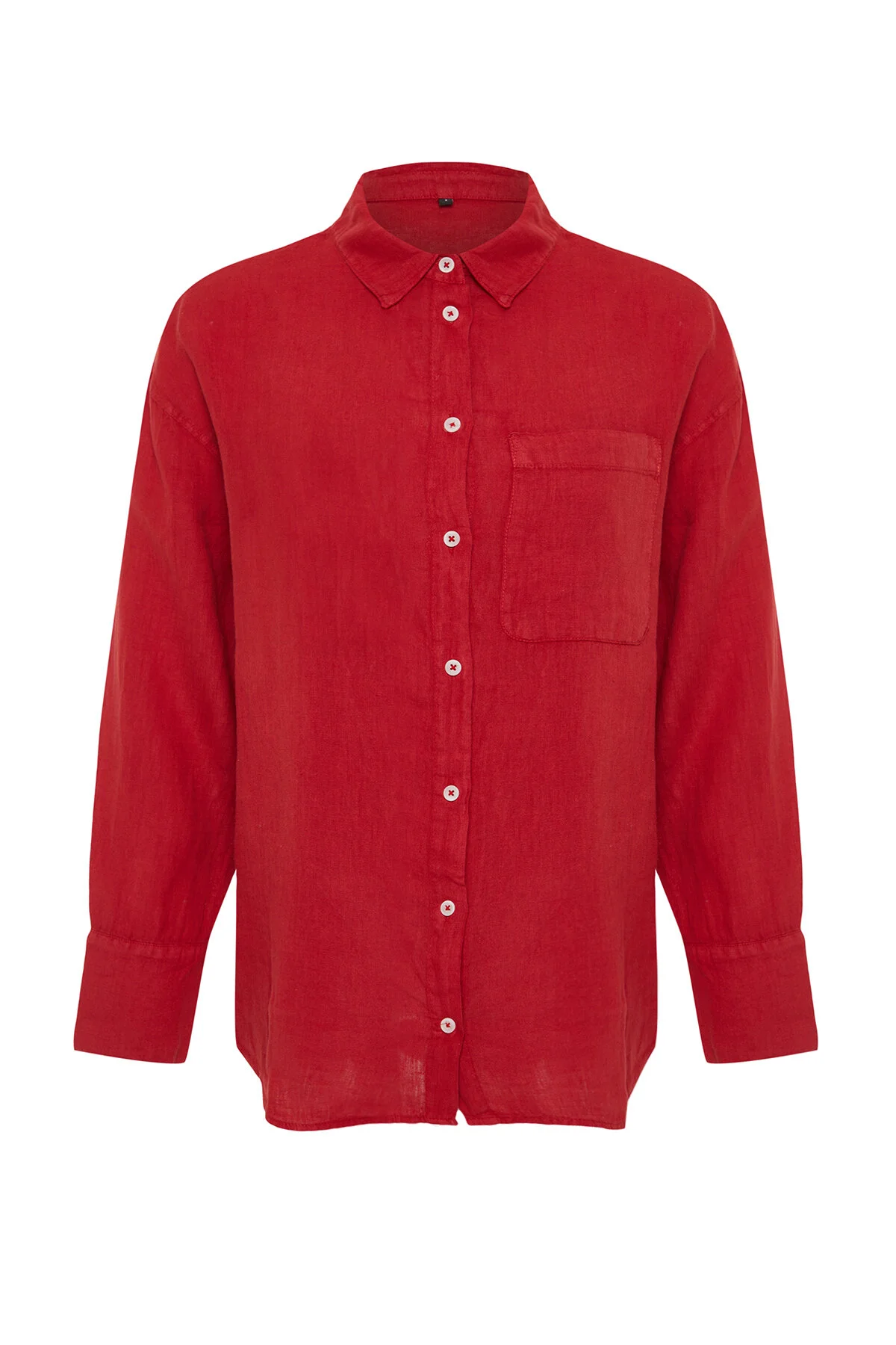 Trendyol Collection  Hemd - Rot - Oversized