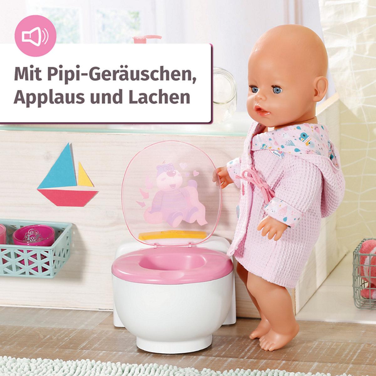 BABY born® 828373 Bath Toilette 43 cm